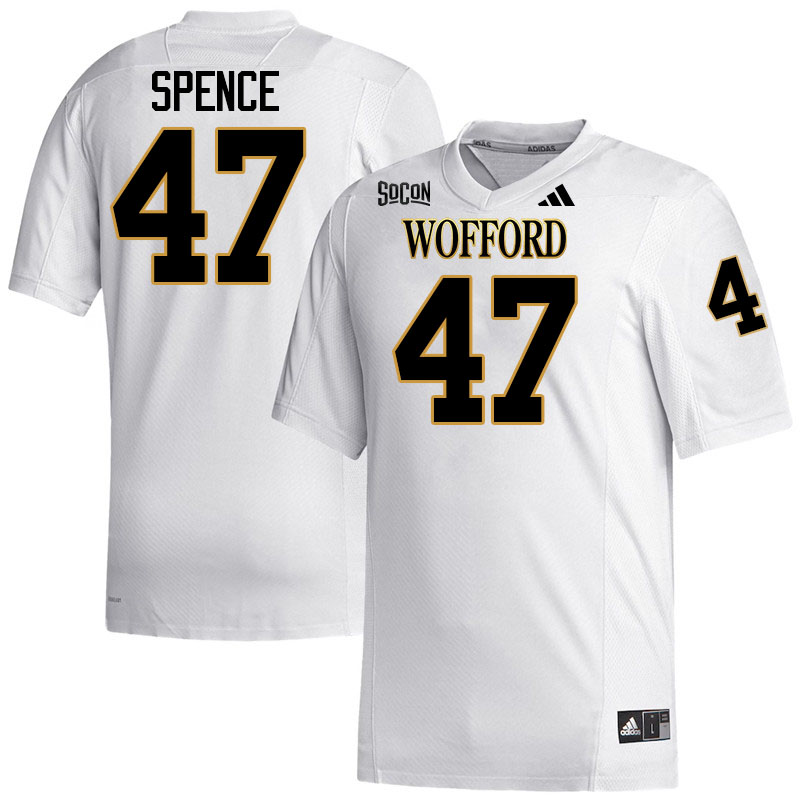 Wofford Terriers #47 Sam Spence College Football Jerseys,Uniforms Stitched-White